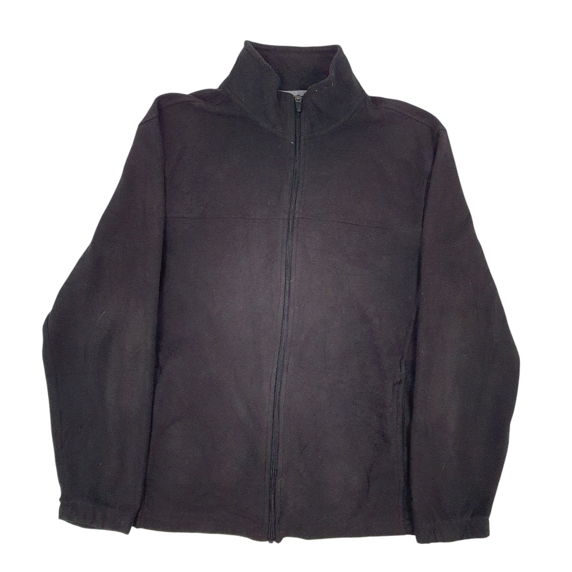Mens Black Starter  Full Zip Jumper