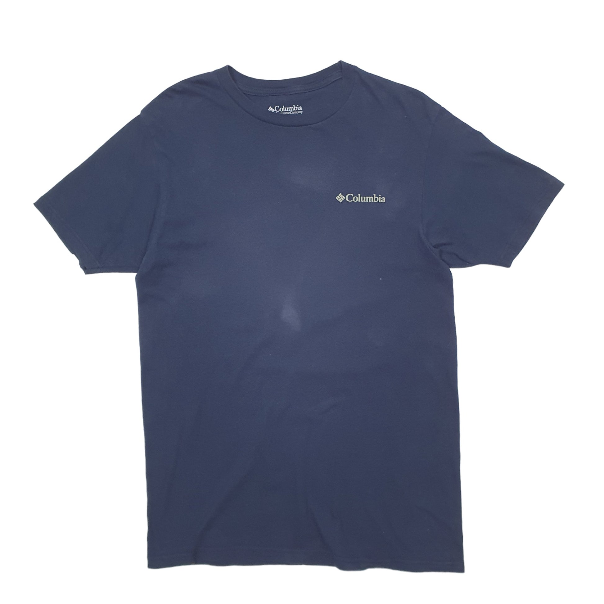 Mens Navy Columbia Sportswear  Short Sleeve T Shirt