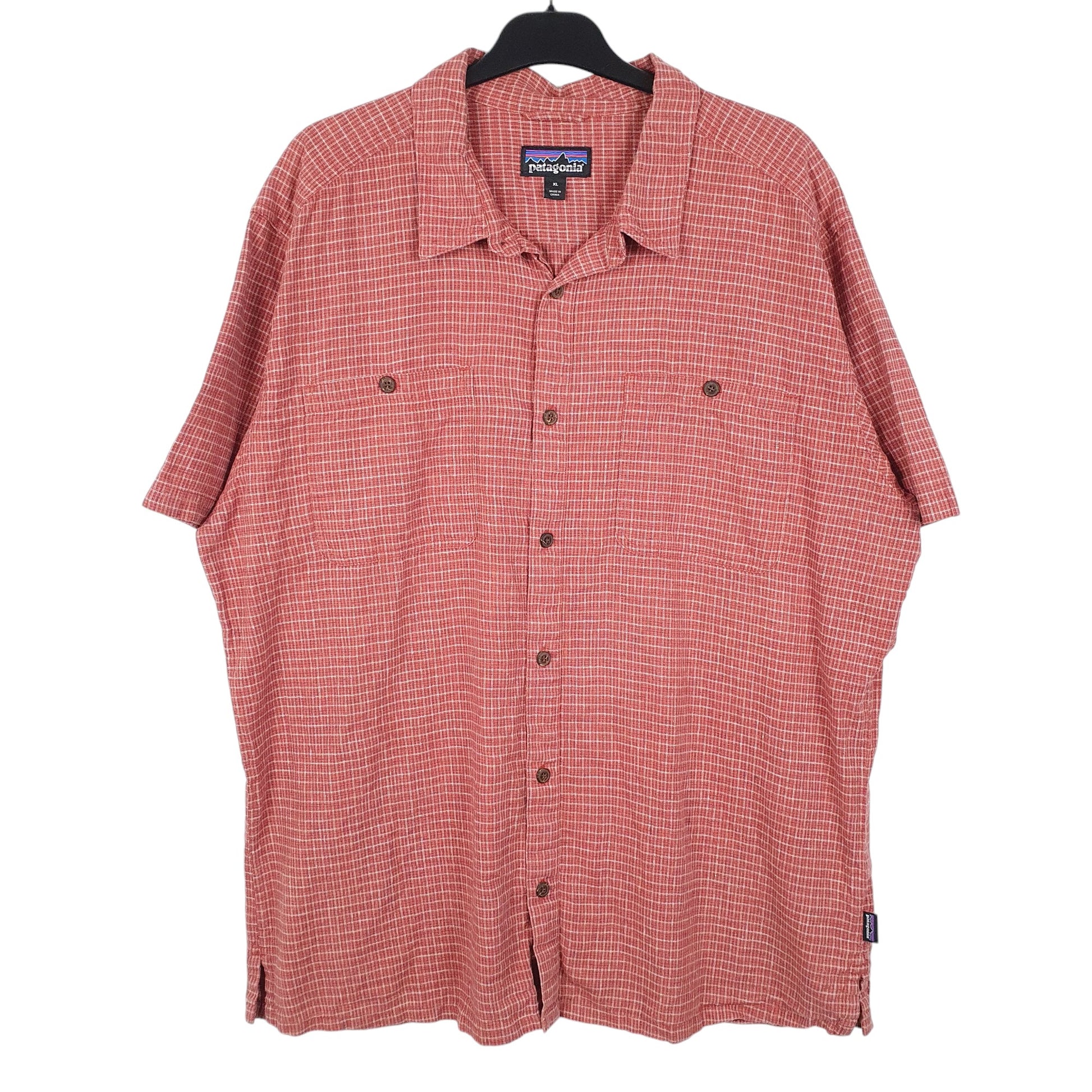 Mens Red Patagonia  Short Sleeve Shirt