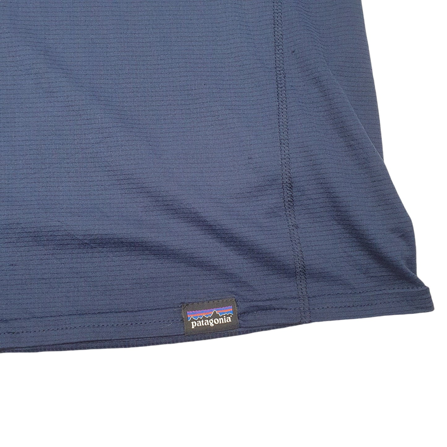 Mens Navy Patagonia Capilene Base Layer Active Lightweight Outdoors Short Sleeve T Shirt