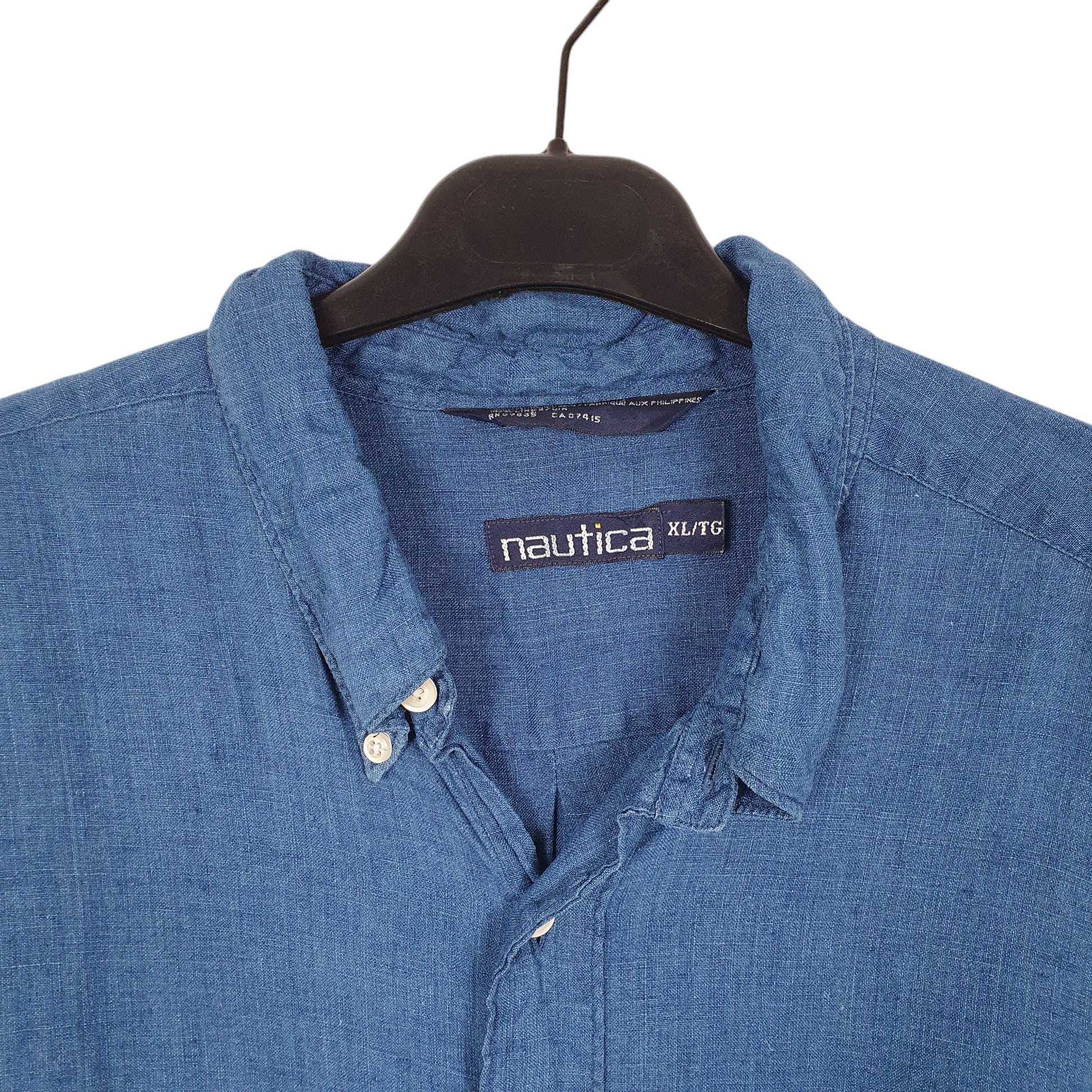 Mens Blue Nautica  Long Sleeve Shirt