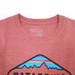 Mens Red Patagonia Slim Fit Ventura CA Spellout Short Sleeve T Shirt