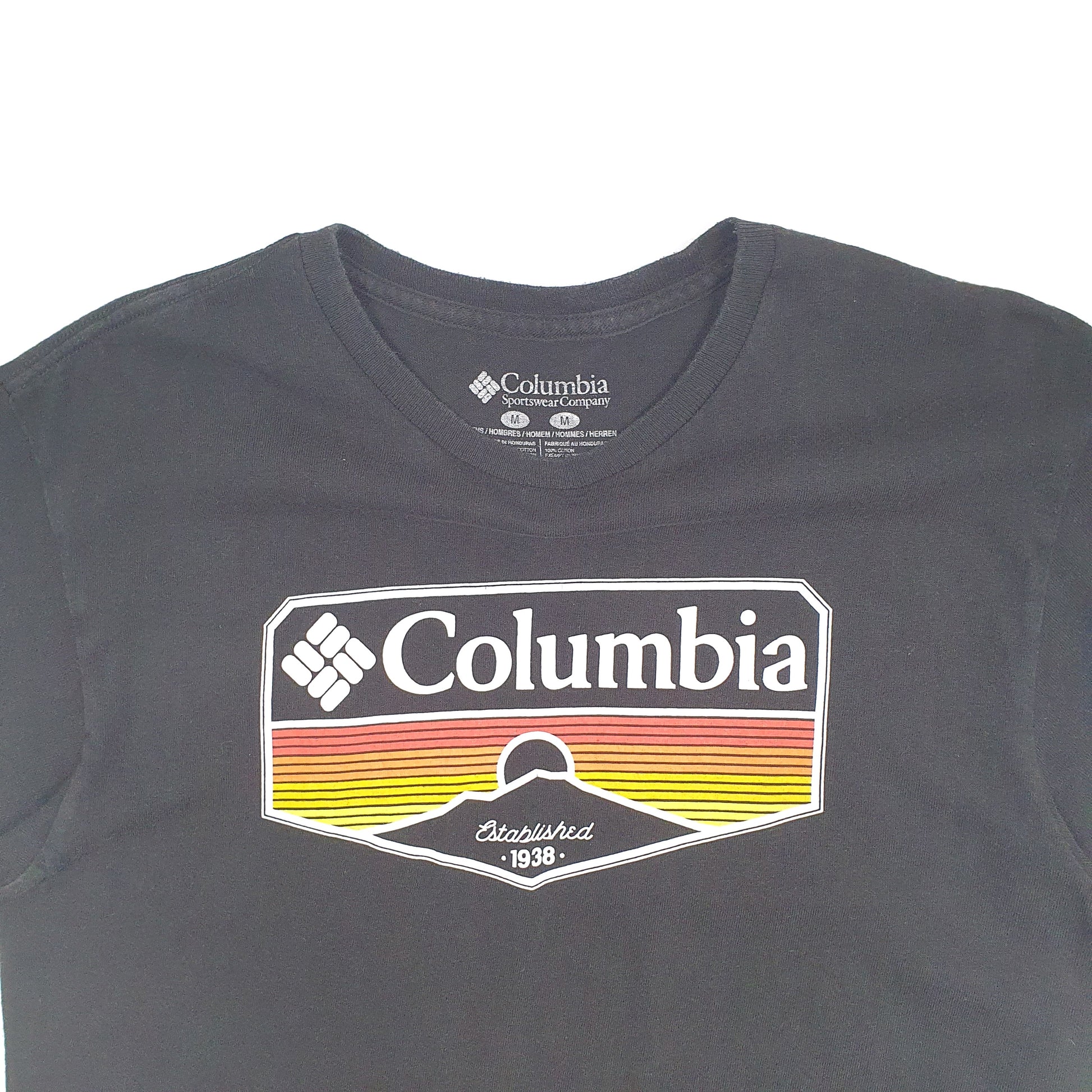 Mens Black Columbia Sportswear  Short Sleeve T Shirt