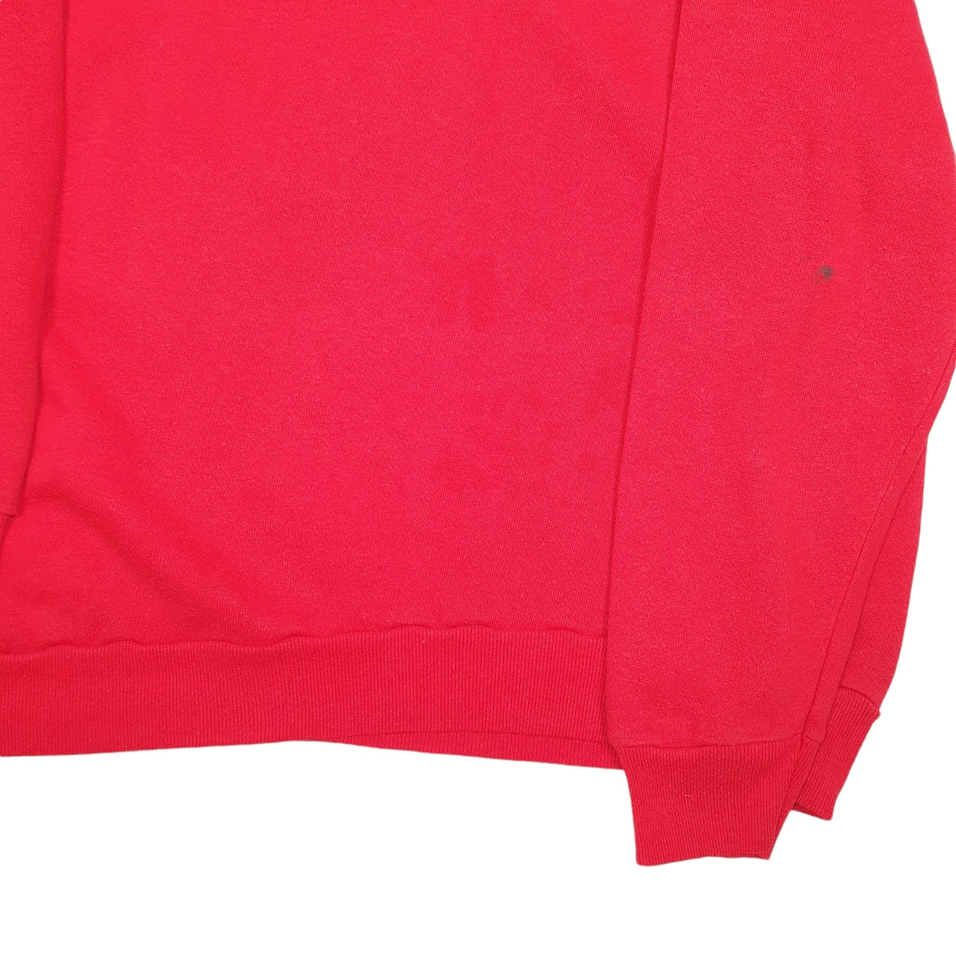 Mens Red Unbranded Vintage University Of Louisianna USA Raglan Richard Crewneck Jumper