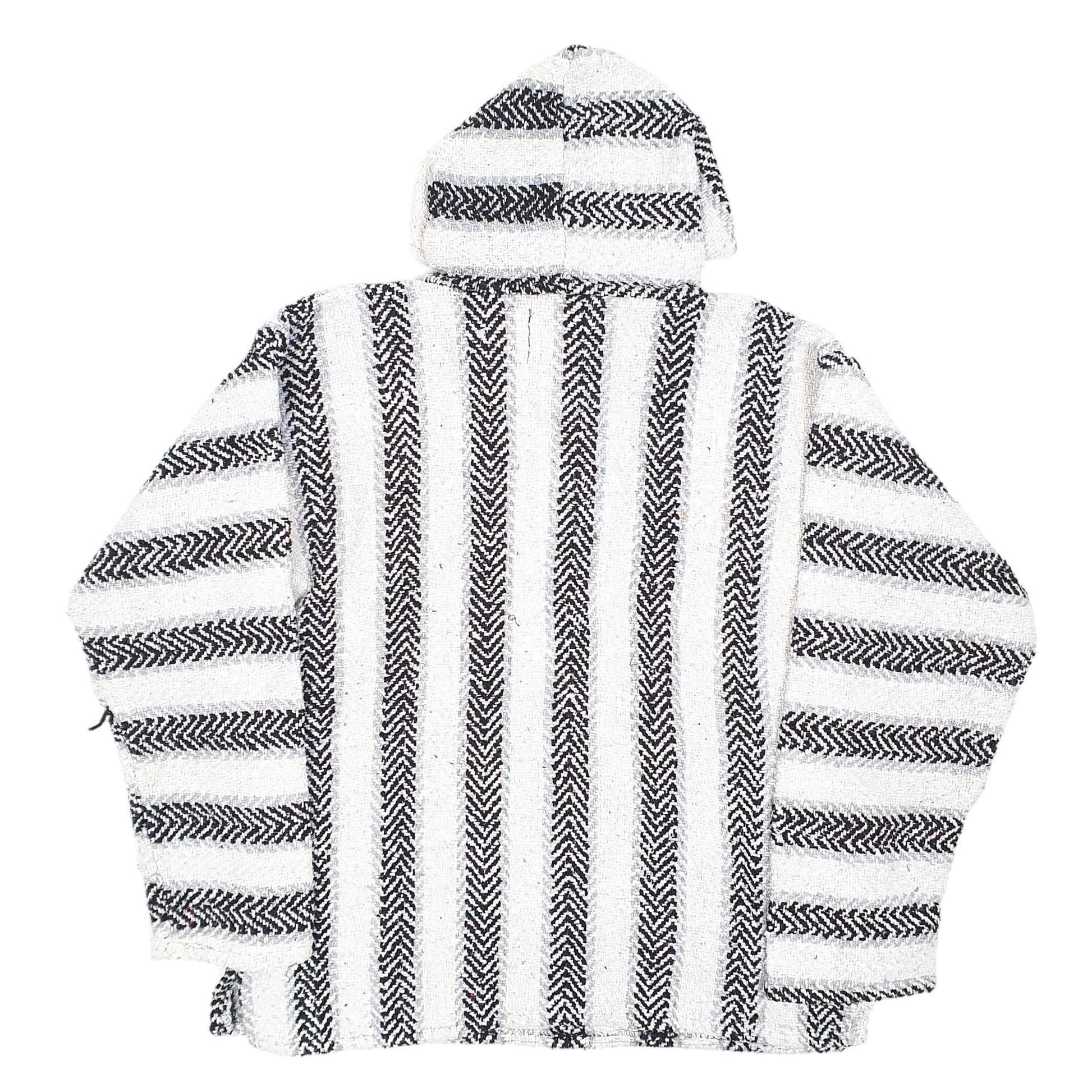 Womens White Earth Ragz Poncho Smock Rug Hippie Surf Hoodie Jumper