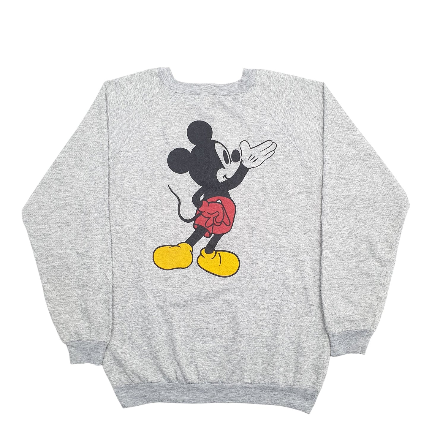 Mens Grey Disney Mickey Mouse Crewneck Jumper