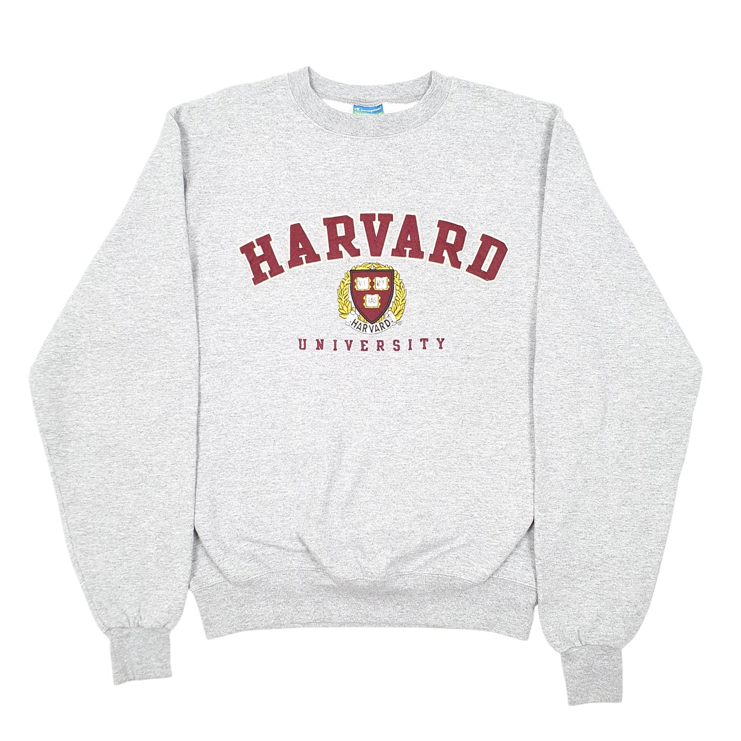 Mens Grey Champion Harvard University USA Spellout Crewneck Jumper