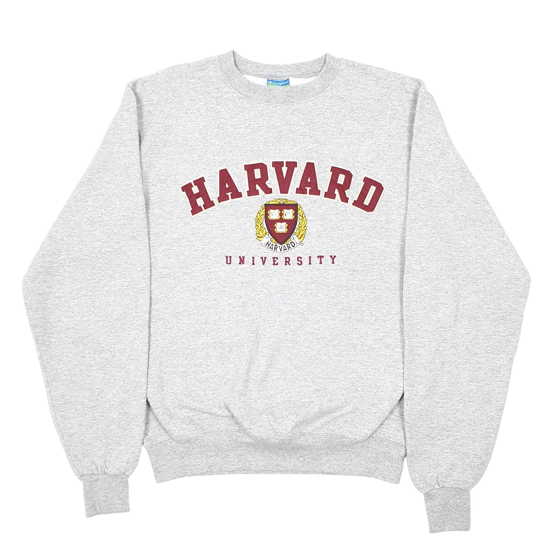 Mens Grey Champion Harvard University USA Spellout Crewneck Jumper