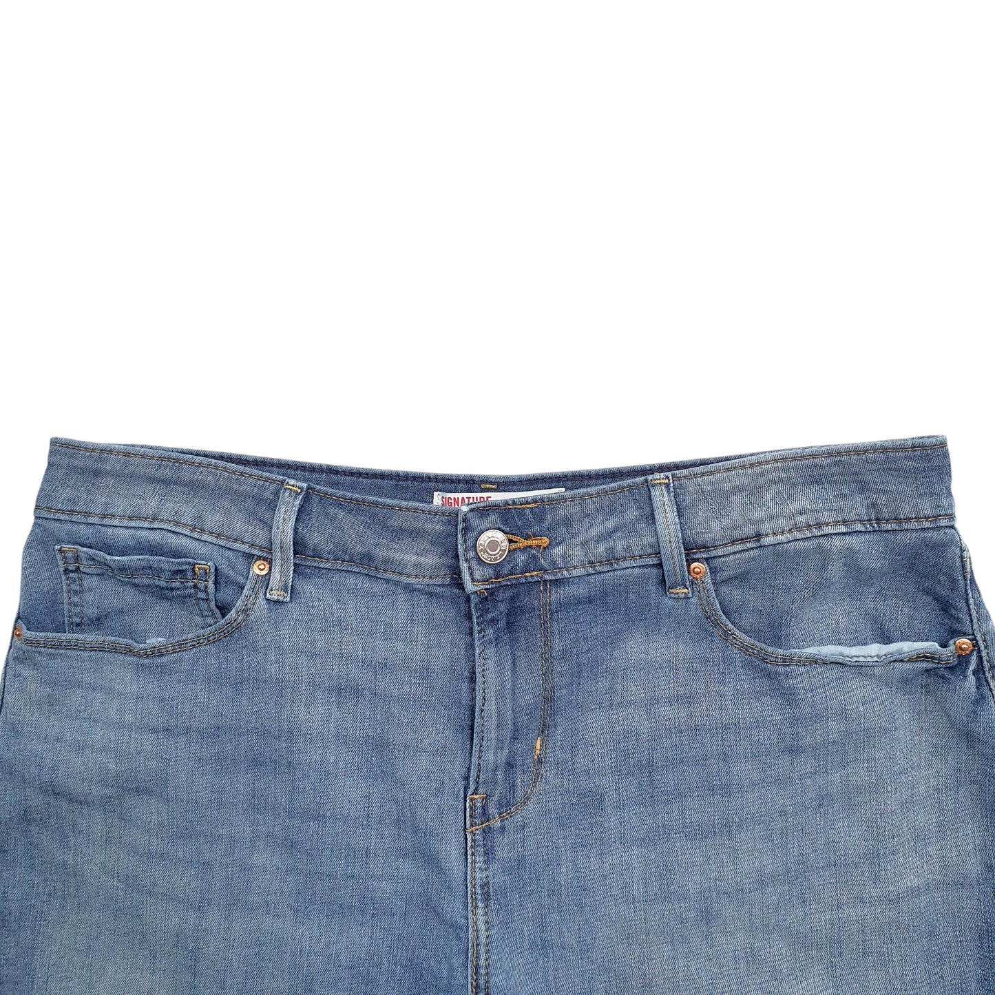 Womens Blue Levis Signature Denim Shorts