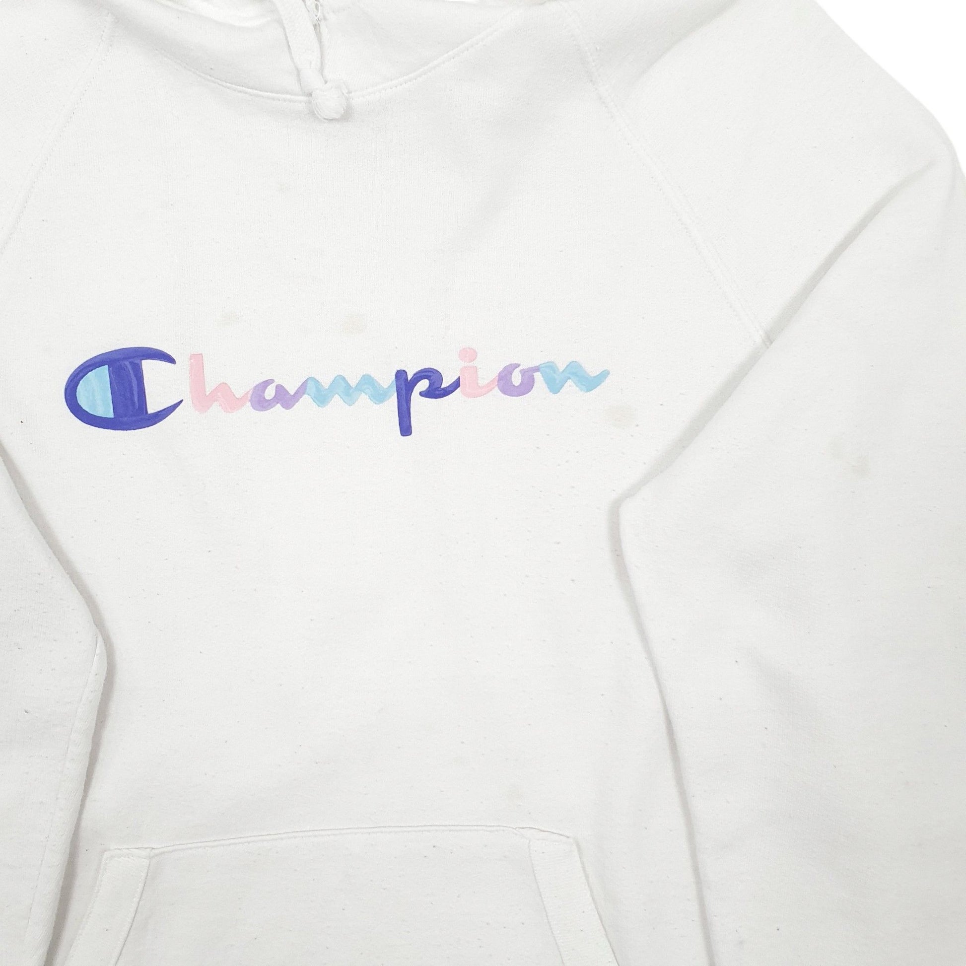 Womens White Champion  Hoodie Jumper