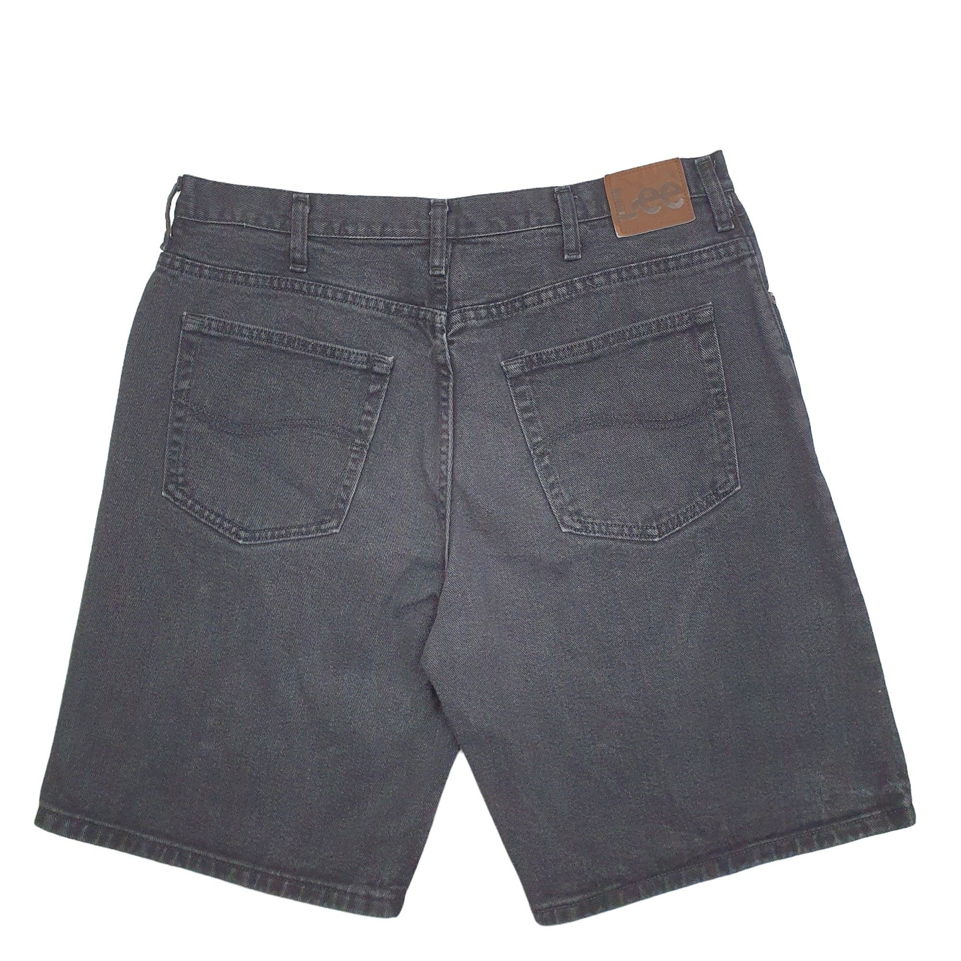 Mens Black Lee  Denim Shorts