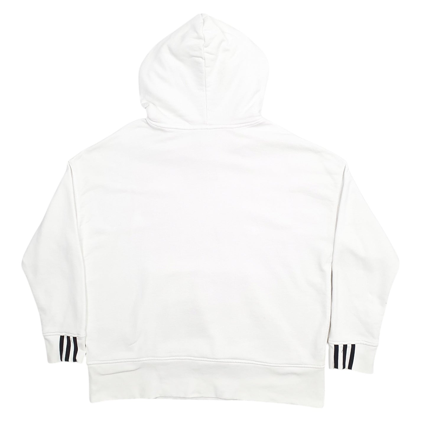 Womens White Adidas  Hoodie Jumper