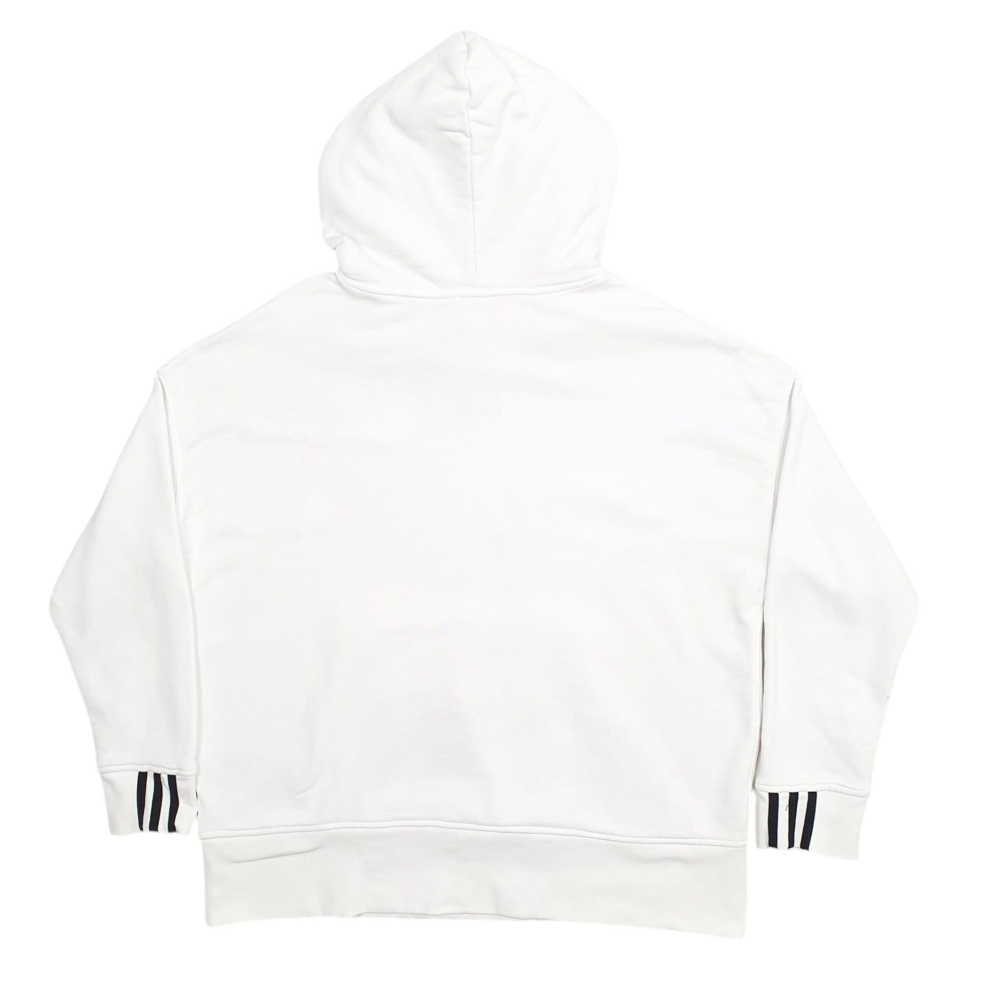 Womens White Adidas  Hoodie Jumper