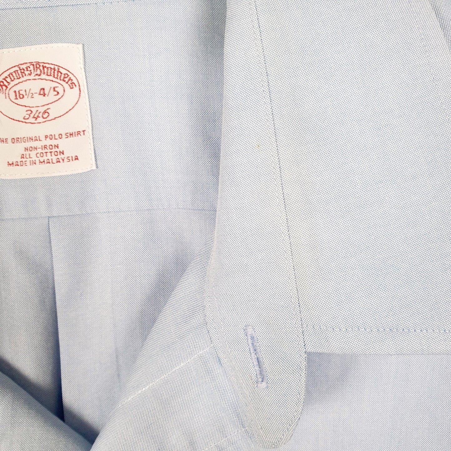 Mens Blue Brooks Brothers  Long Sleeve Shirt