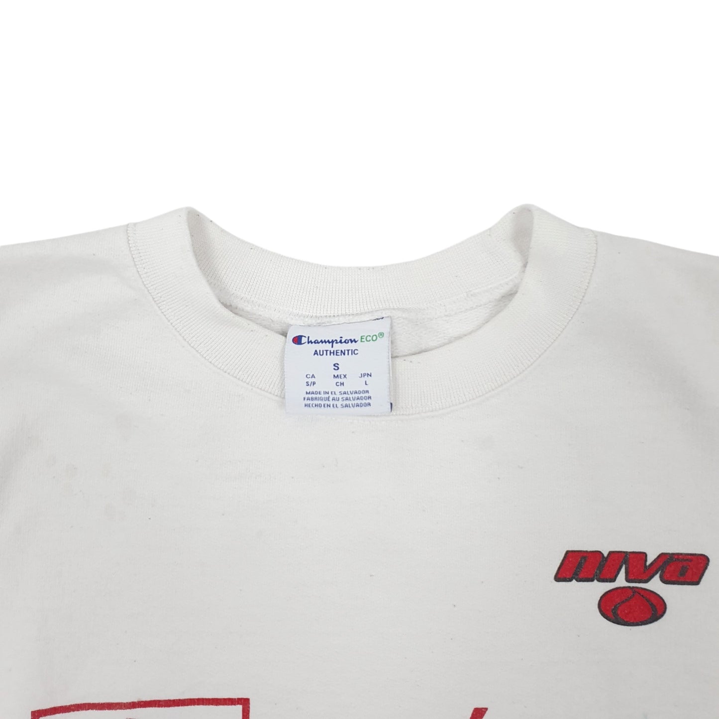 Mens White Champion Phénix Crewneck Jumper