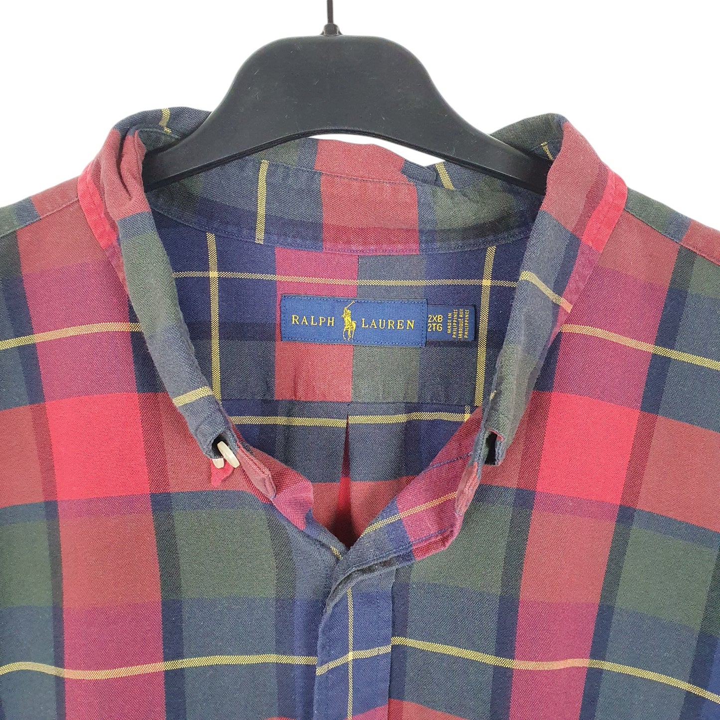 Mens Red Ralph Lauren Tartan Long Sleeve Shirt
