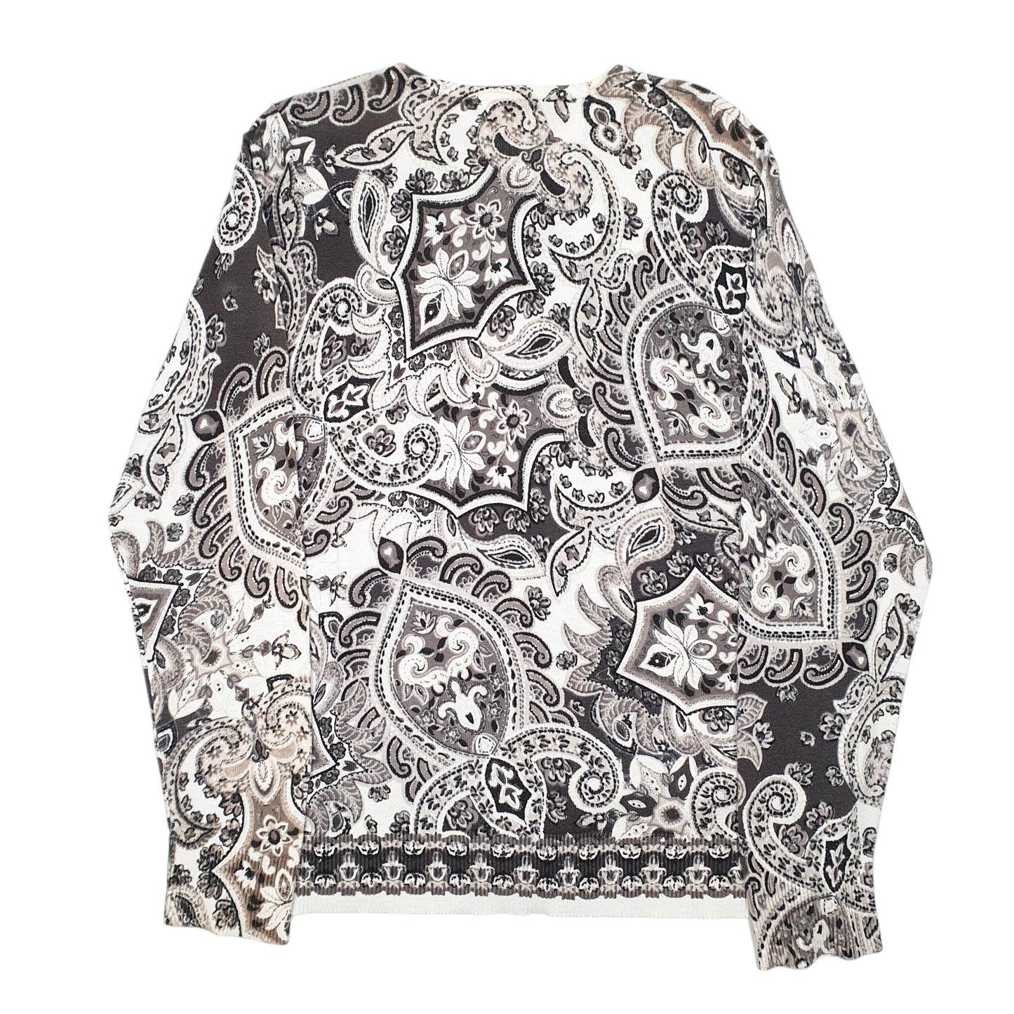 Womens Cream Croft & Barrow Floral Patterned Cardigan Jumper