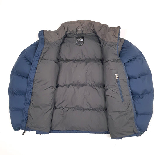 Mens Navy The North Face Nuptse 700  Coat