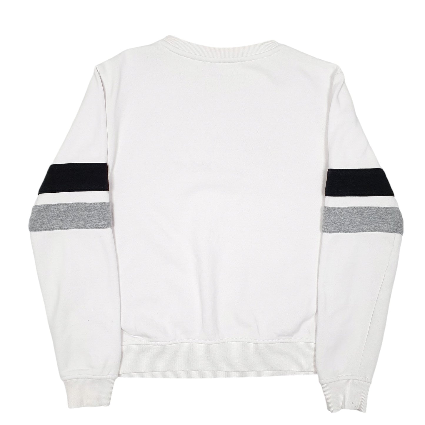 Mens White Fila Spellout Crewneck Jumper