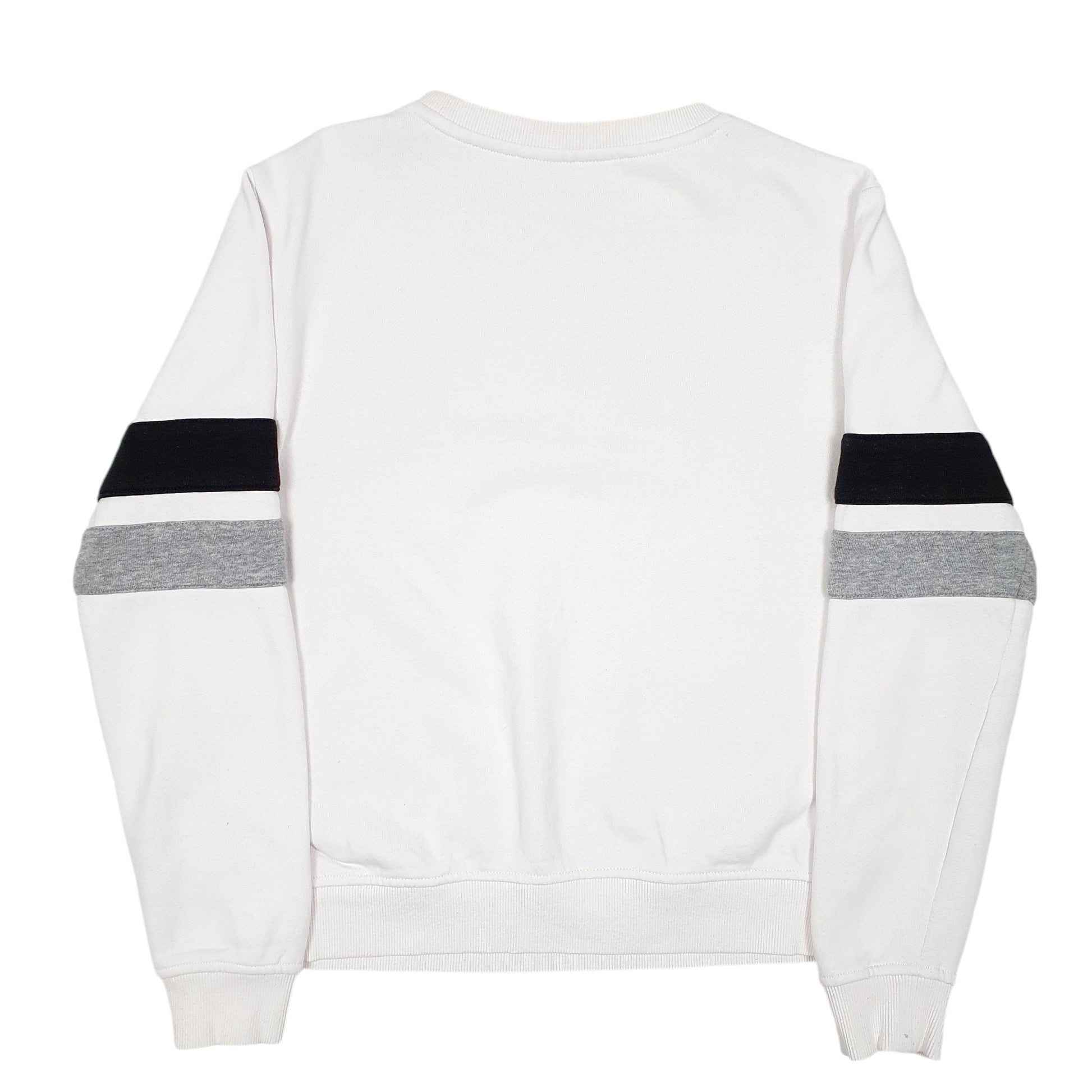 Mens White Fila Spellout Crewneck Jumper