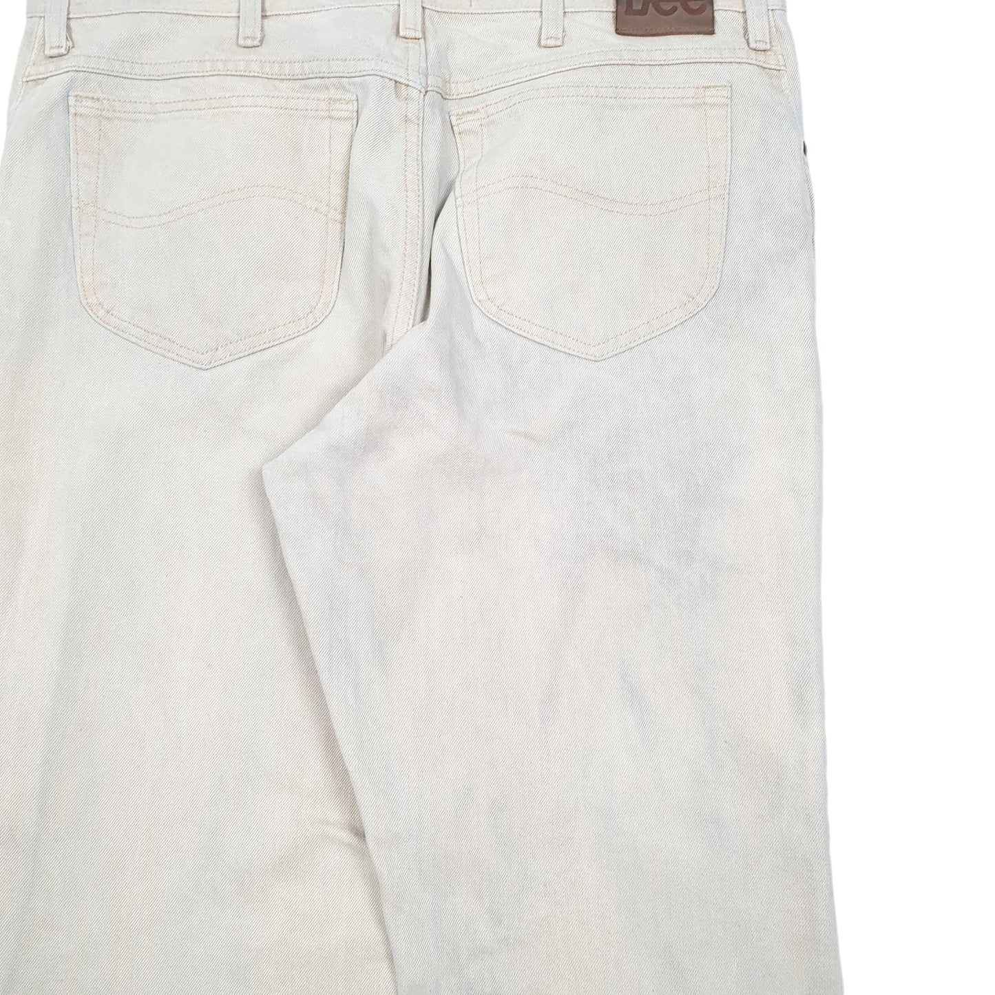 Mens Cream Lee  Jim JeansW38 L32