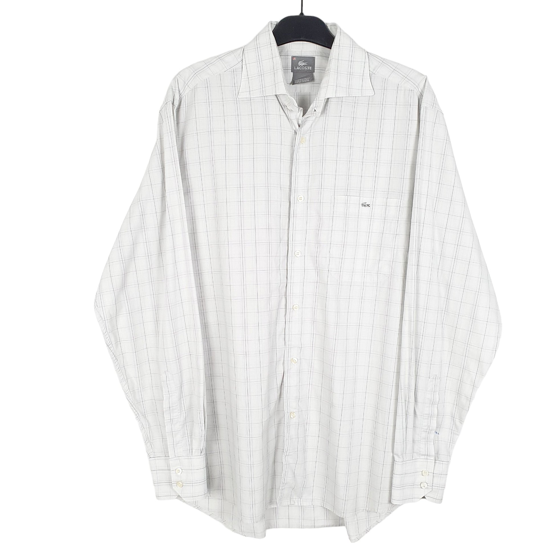 Mens Grey Lacoste  Long Sleeve Shirt