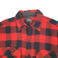 Mens Red King Kole Vintage 1950s Plaid Shirt Shacket Cruiser  Coat