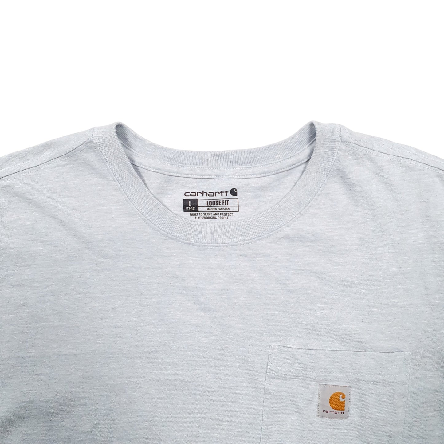 Mens Blue Carhartt  Short Sleeve T Shirt