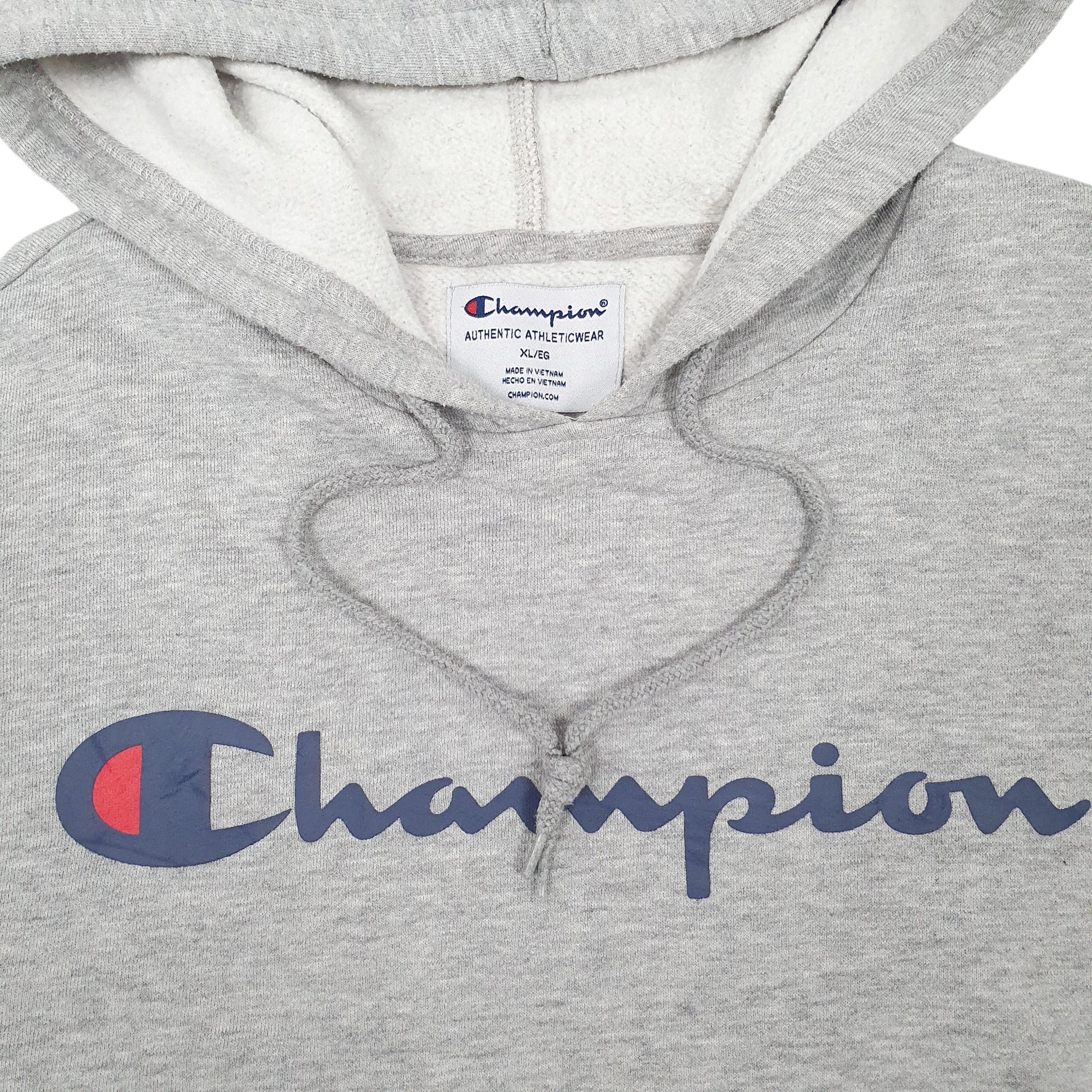 Mens Grey Champion  Hoodie Jumper
