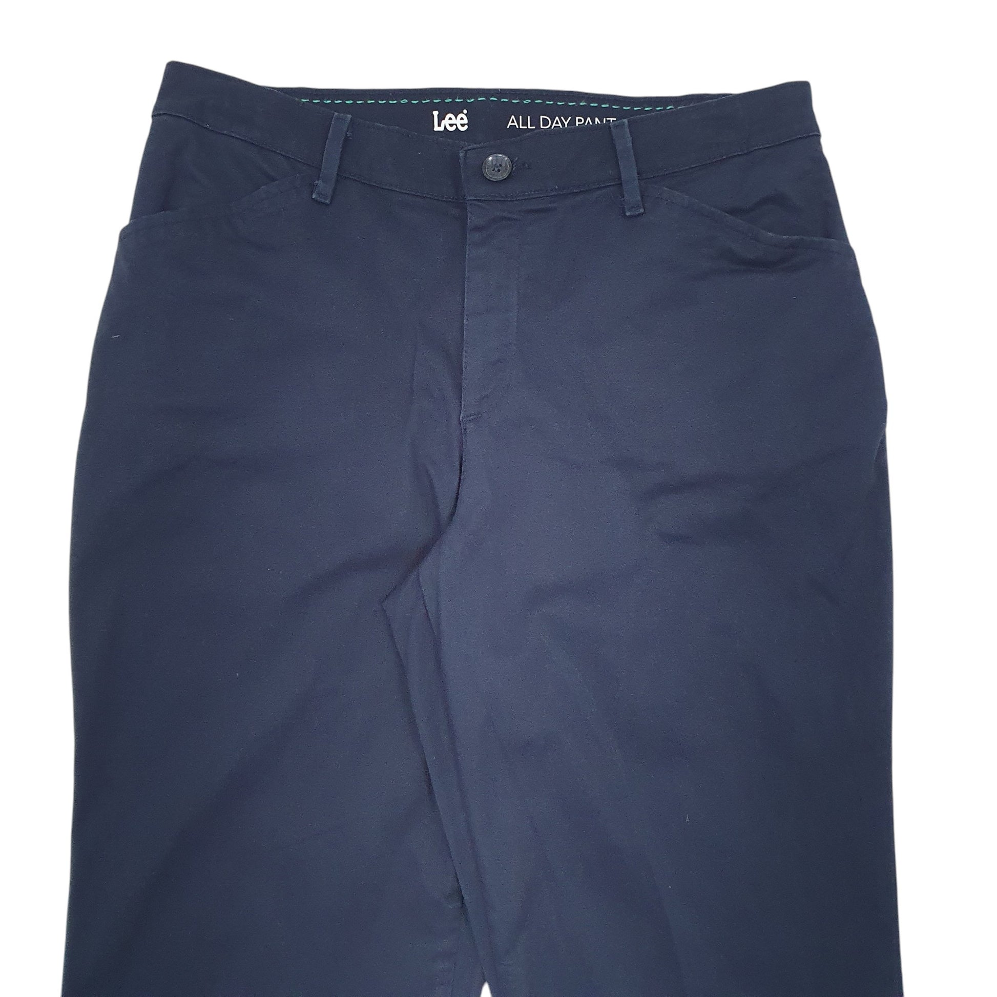 Womens Navy Lee  Chino Trousers