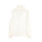 Womens Cream Polo Ralph Lauren Shoal Neck Cable Knit Knitwear Cardigan Jumper