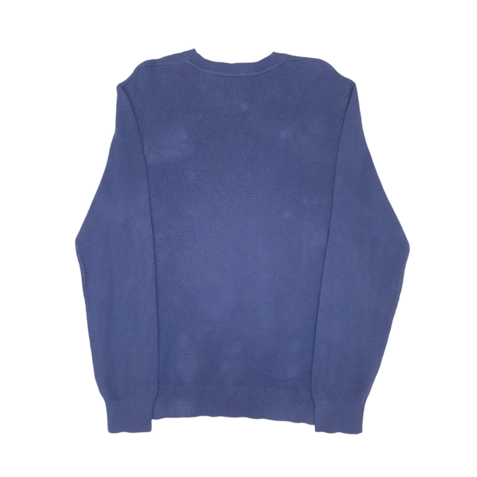 Mens Blue Nautica Knit Crewneck Jumper