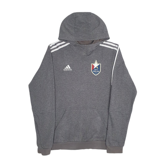 Mens Grey Adidas North Carolina FC Hoodie Jumper