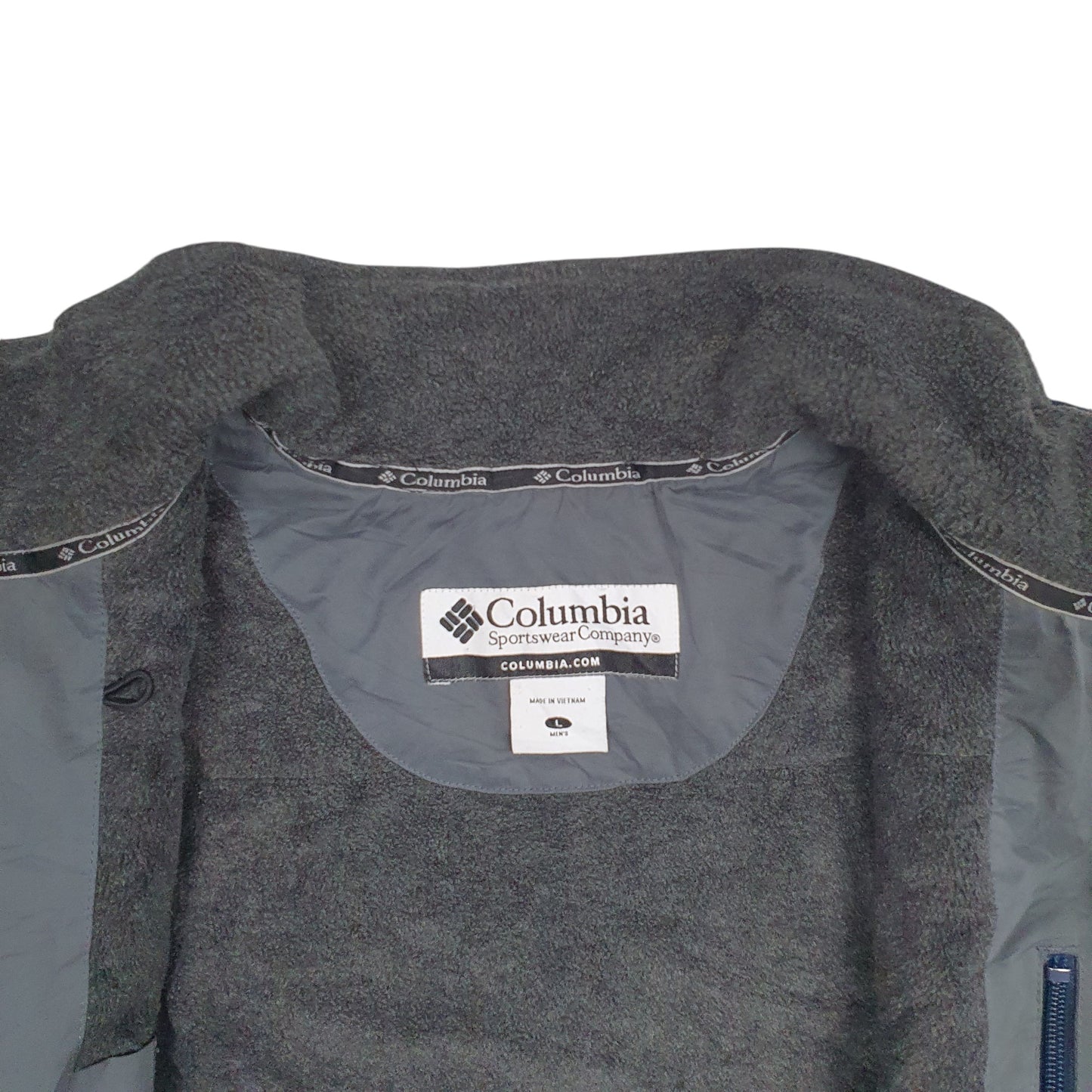 Mens Navy Columbia  Full Zip Coat