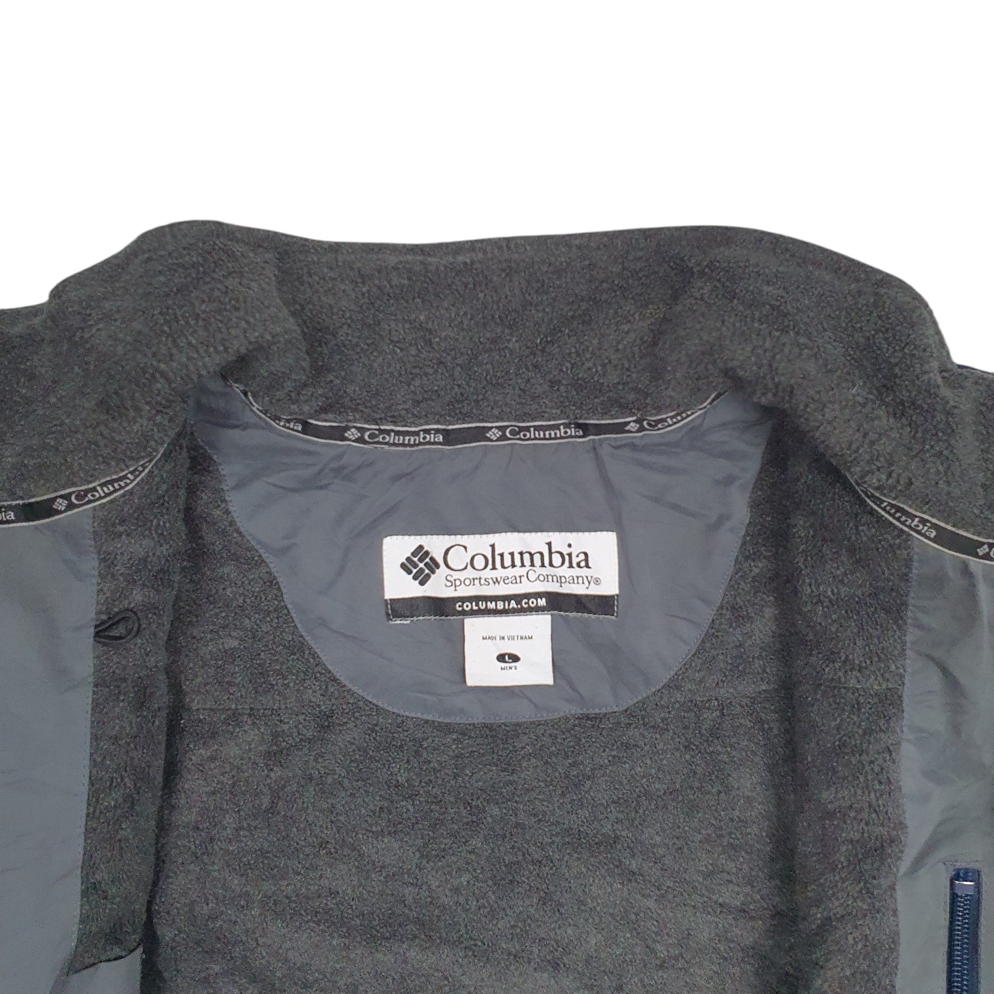 Mens Navy Columbia  Full Zip Coat