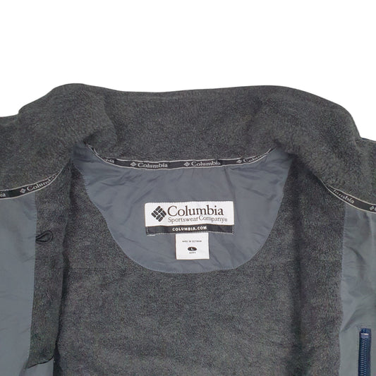 Mens Navy Columbia  Full Zip Coat