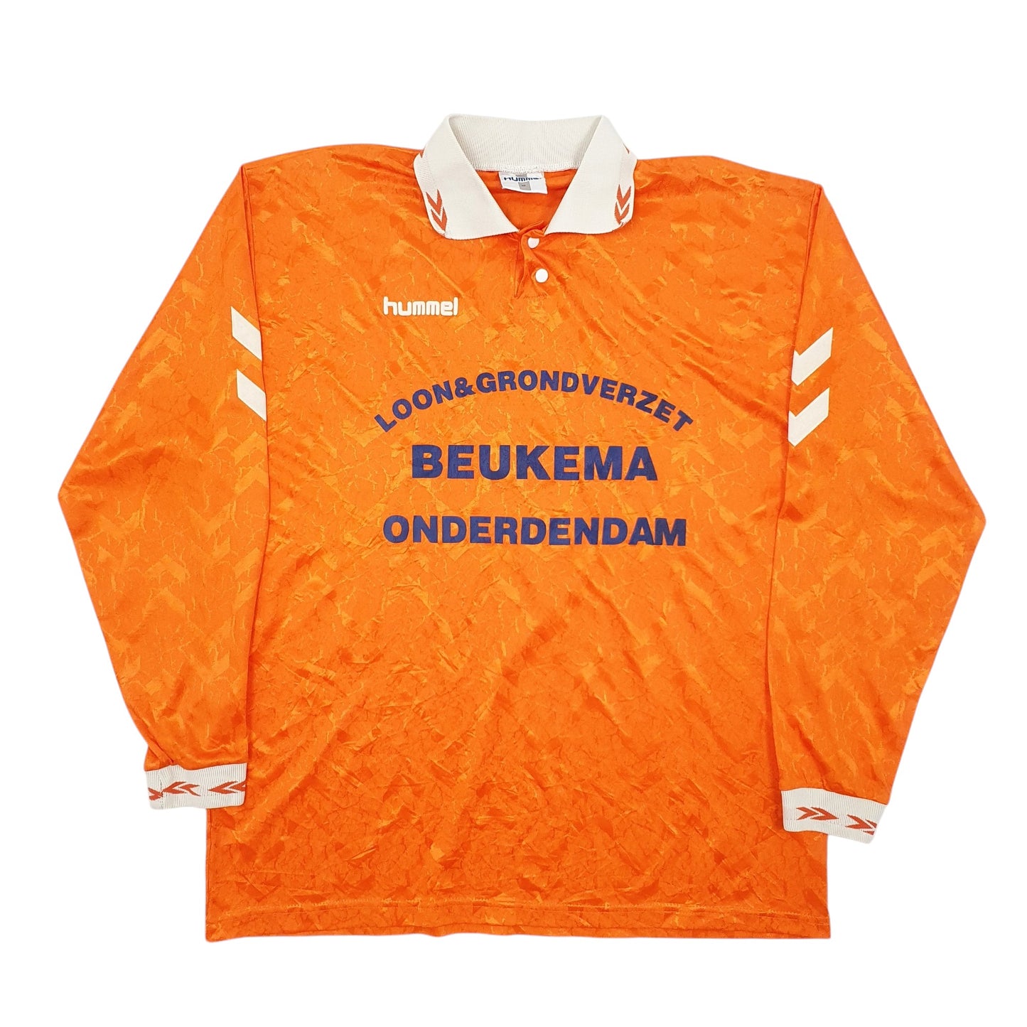 Mens Orange Hummel Vintage Dutch Long Sleeve T Shirt