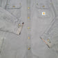 Mens Grey Carhartt Overshirt Shacket Hoodie Coat