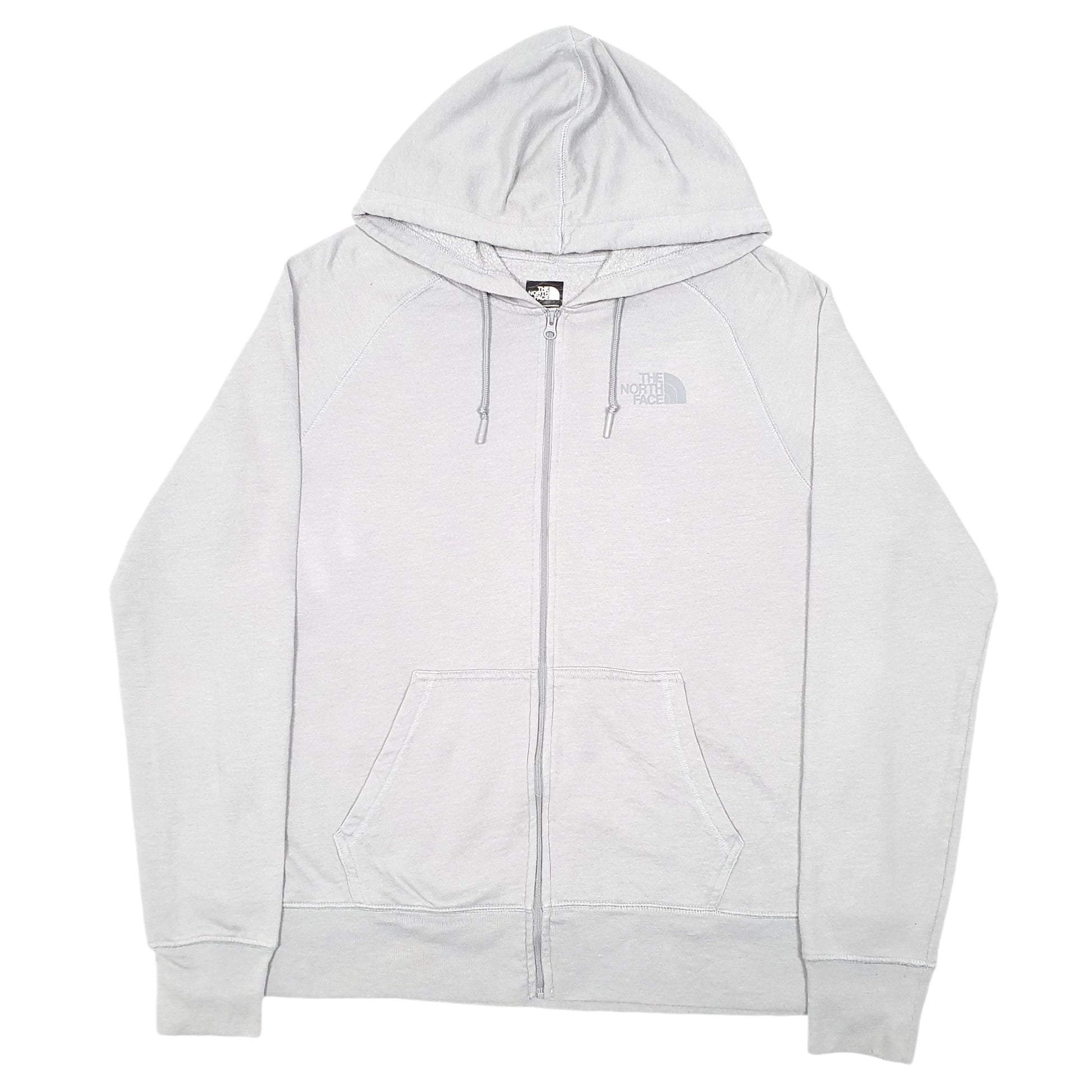 Womens The North Face Grey Full Zip Hoodie Mountain Athletics