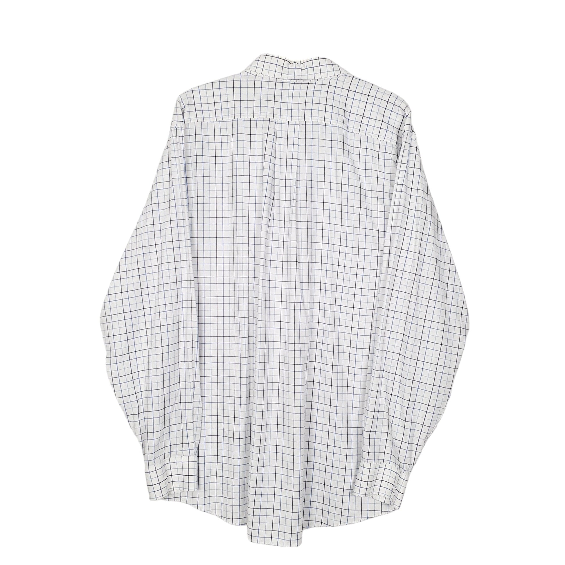 Mens White L.L.Bean  Long Sleeve Shirt