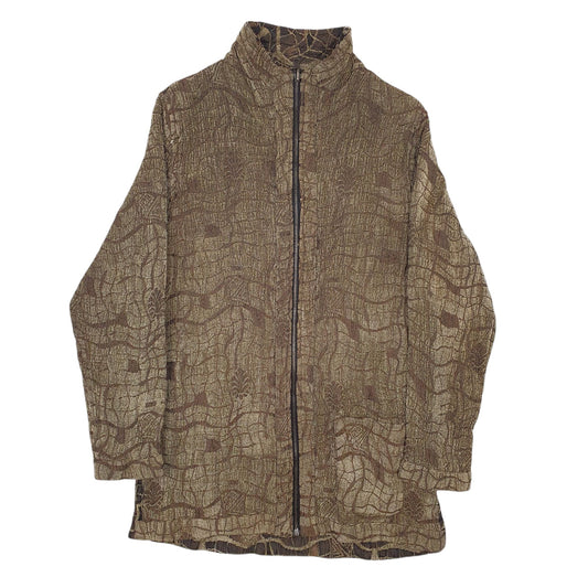 Mens Green Unbranded Reversible Full Zip Jumper