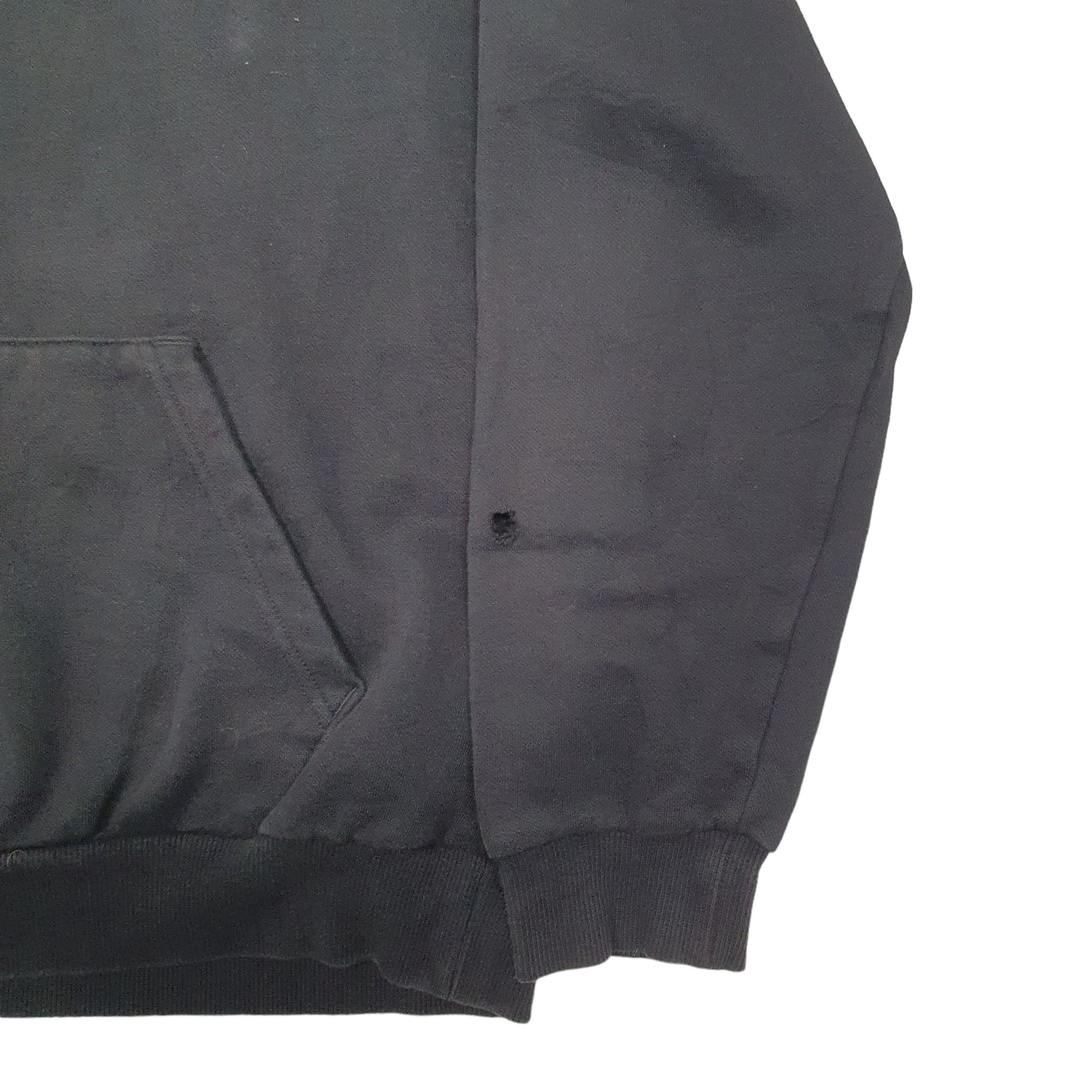 Mens Black Puma Spellout Hoodie Jumper