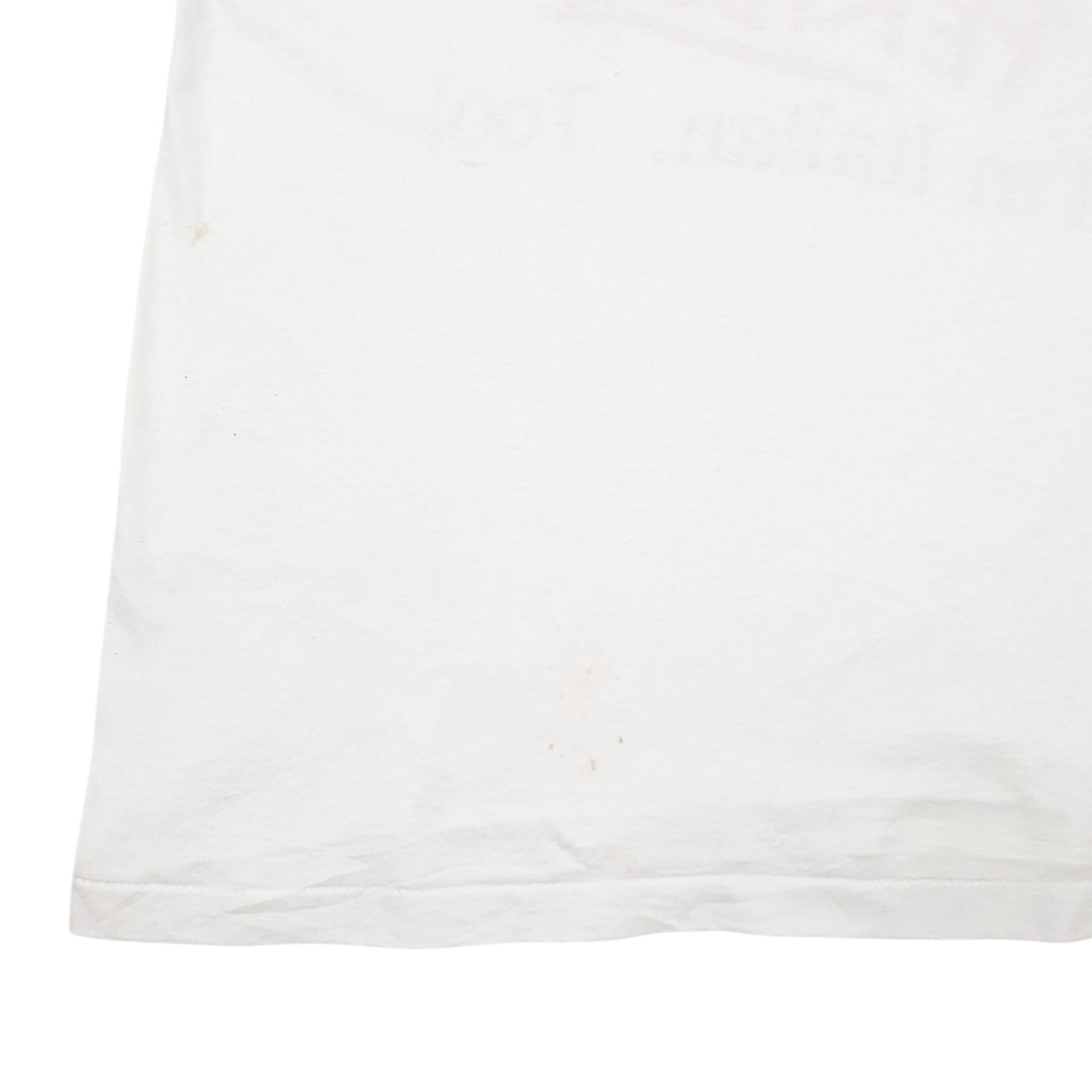 Mens White Fruit Of The Loom Single Stitch Vintage 90s Short Sleeve T Shirt