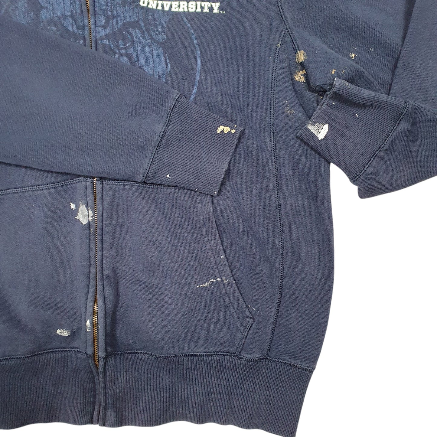 Mens Navy Nike Butler University USA Bulldogs Hoodie Full Zip Jumper