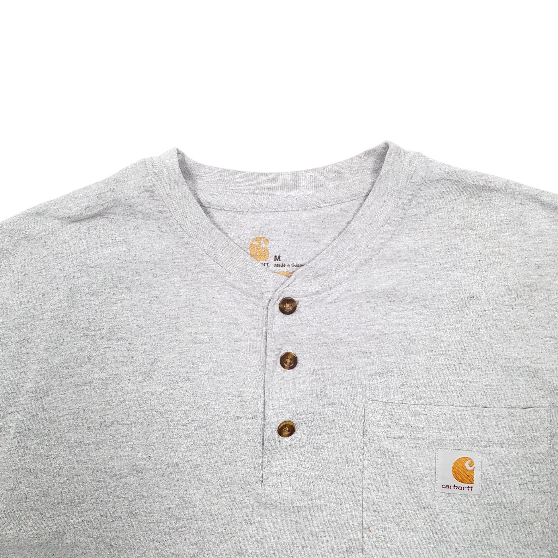 Mens Grey Carhartt Pocket Short Sleeve T Shirt