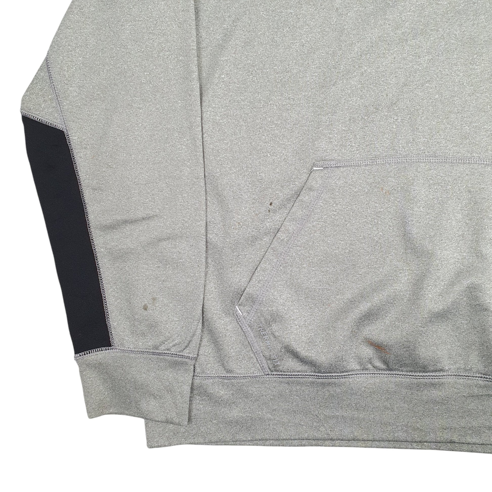 Mens Grey Nike Dri-Fit Hoodie Jumper