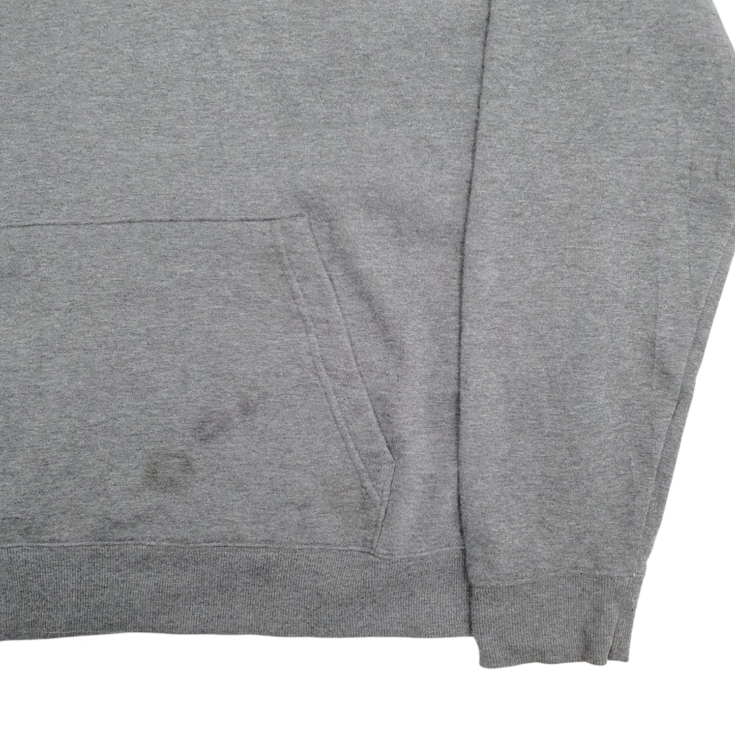 Mens Grey Fila Spellout Hoodie Jumper