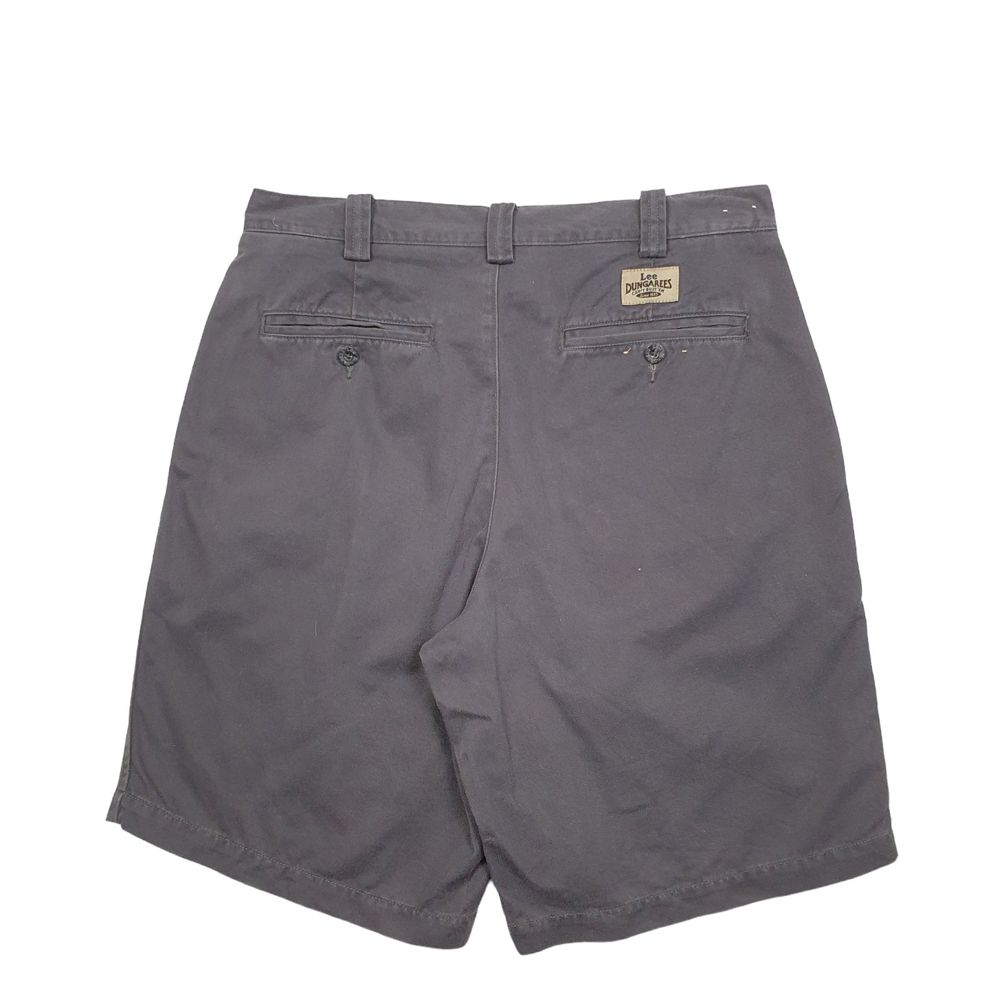 Mens Grey Lee Dungarees Chino Shorts