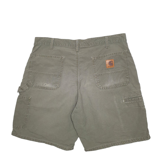 Mens Khaki Carhartt Workwear B144 Carpenter Shorts