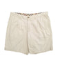 Mens Cream Burberry Pleated Chino Shorts